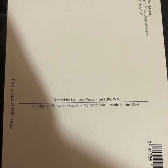 Lantern Press, Mosaic, Giraffe, Postcard - Picture 2 of 3